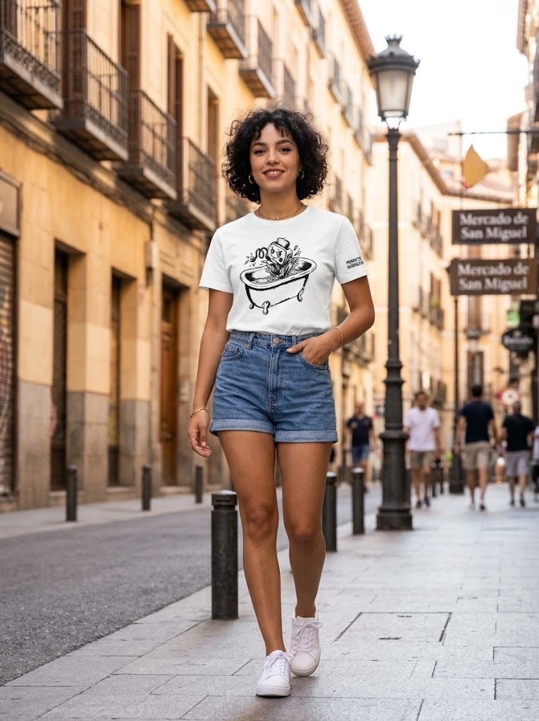 toca bano promocional 2.jpg Toca Baño — Modelo Chica Streetwear Somos Gamberros